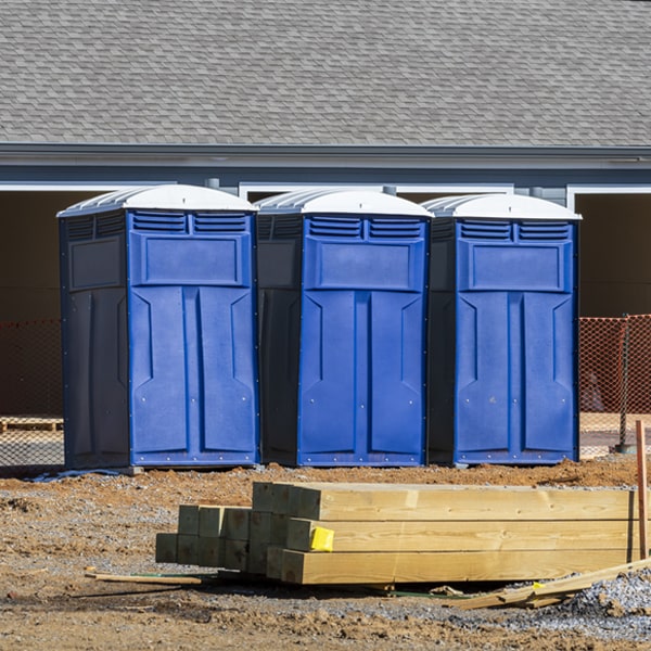 how often are the porta potties cleaned and serviced during a rental period in West Line MO